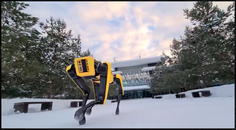 Знаменитый робот-пёс Boston Dynamics впервые в России, или Как СберБанк завёл робособаку